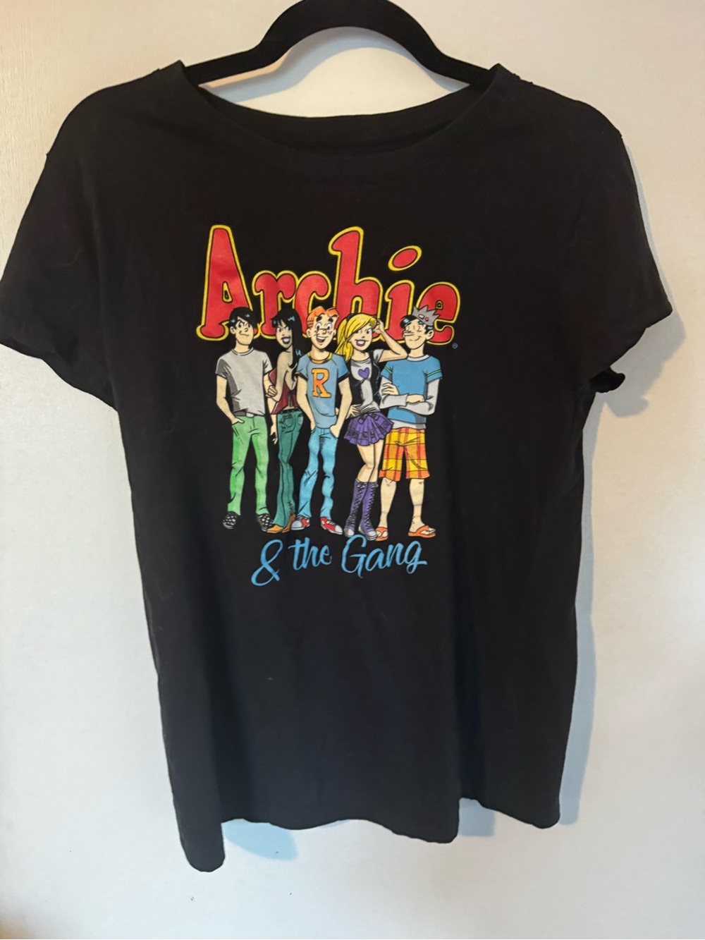 Archie & the Gang Black Graphic Adult T-Shirt